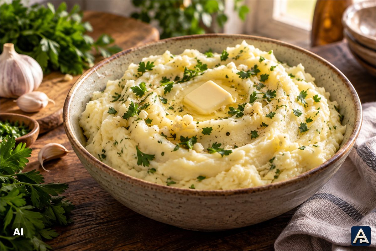 Garlic Herb Potato Mashed Potatoes