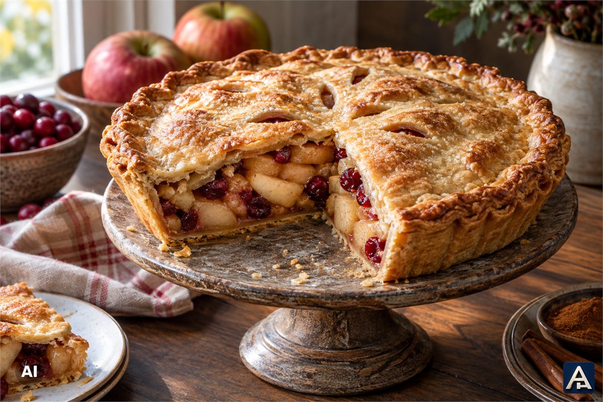 Apple-Cranberry Pie