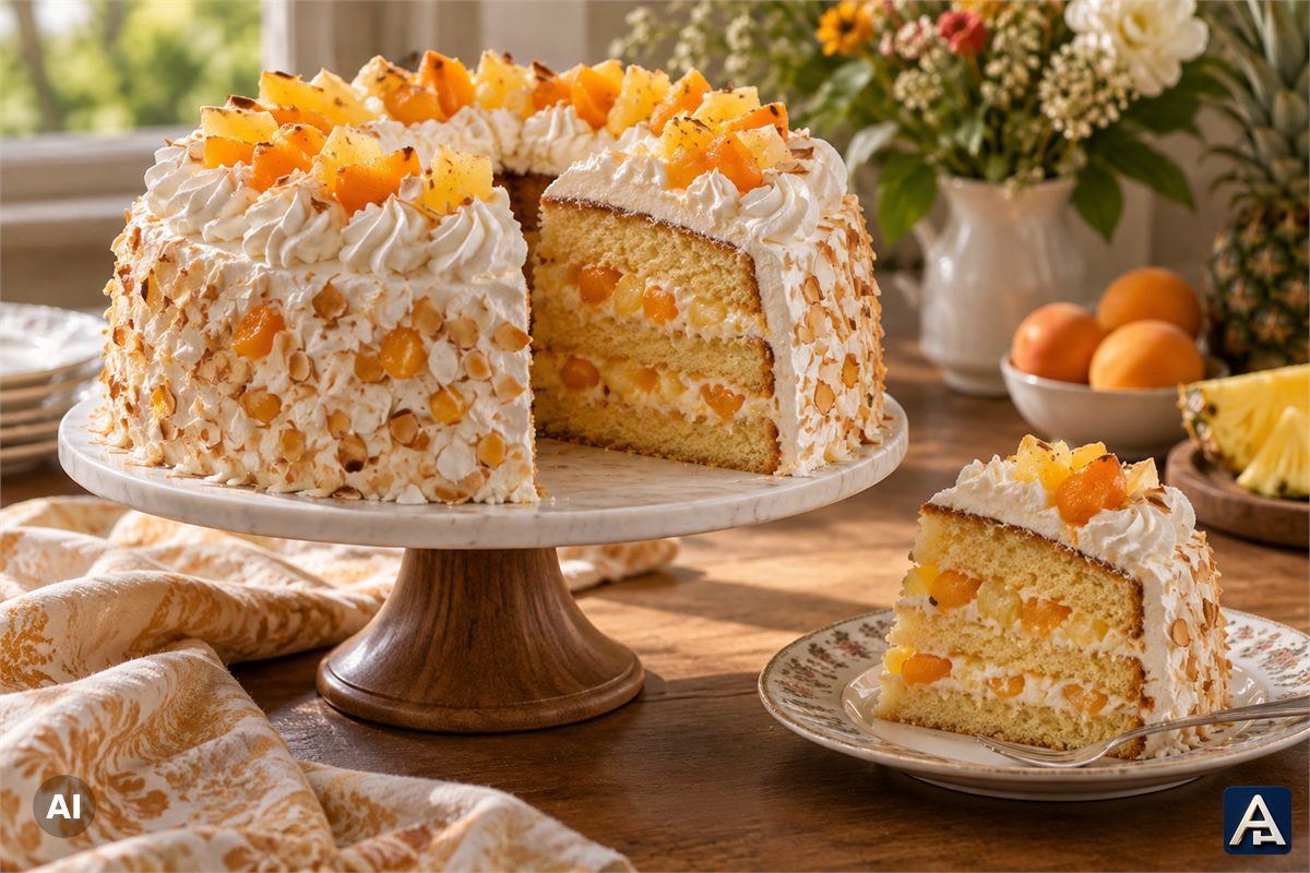 Apricot Pudding Bundt Cake