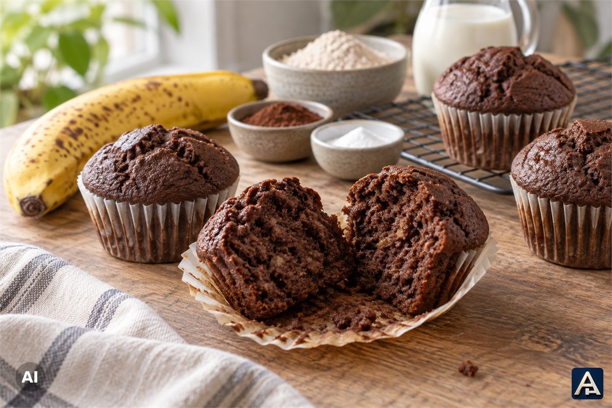 Banana Chocolate Muffins