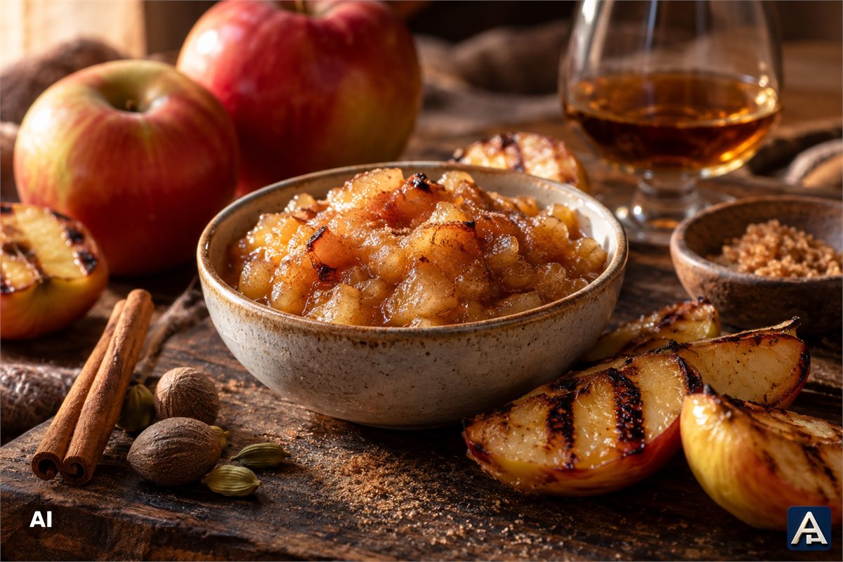 Grilled Apple Purée