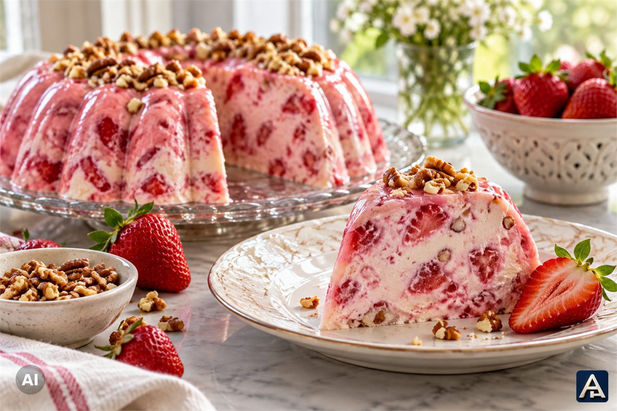 Cheese Ice with Fruit and Nuts
