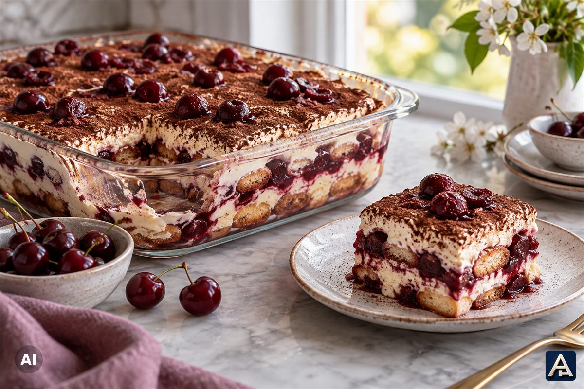 Cherry Tiramisu