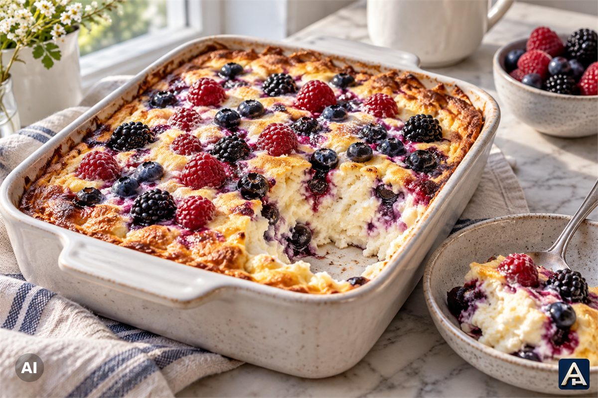 Skyr Casserole with Berries