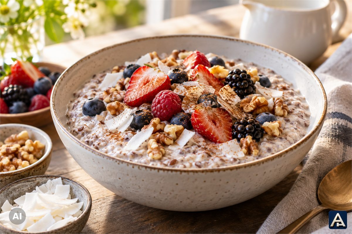 Hot Coconut or Almond Flaxseed Cereal