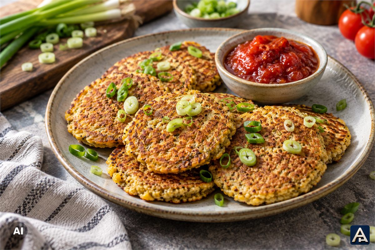 Quinoa and Scallion Southern 'Pancakes'