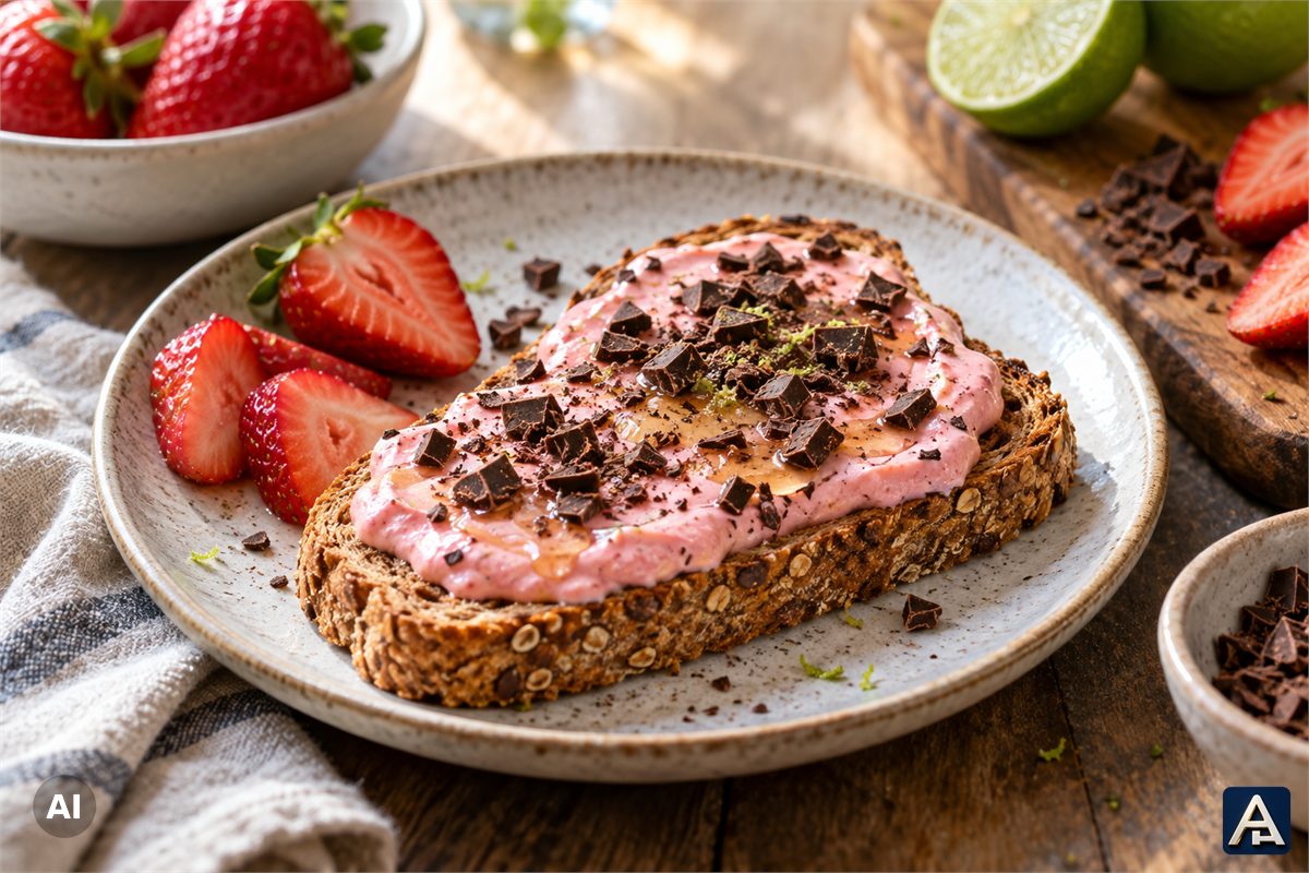 Strawberry and Chocolate Toast