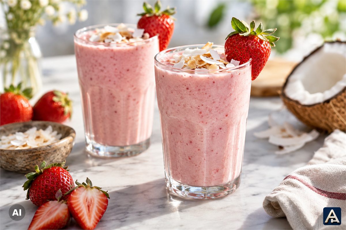 Strawberry Coconut Shake