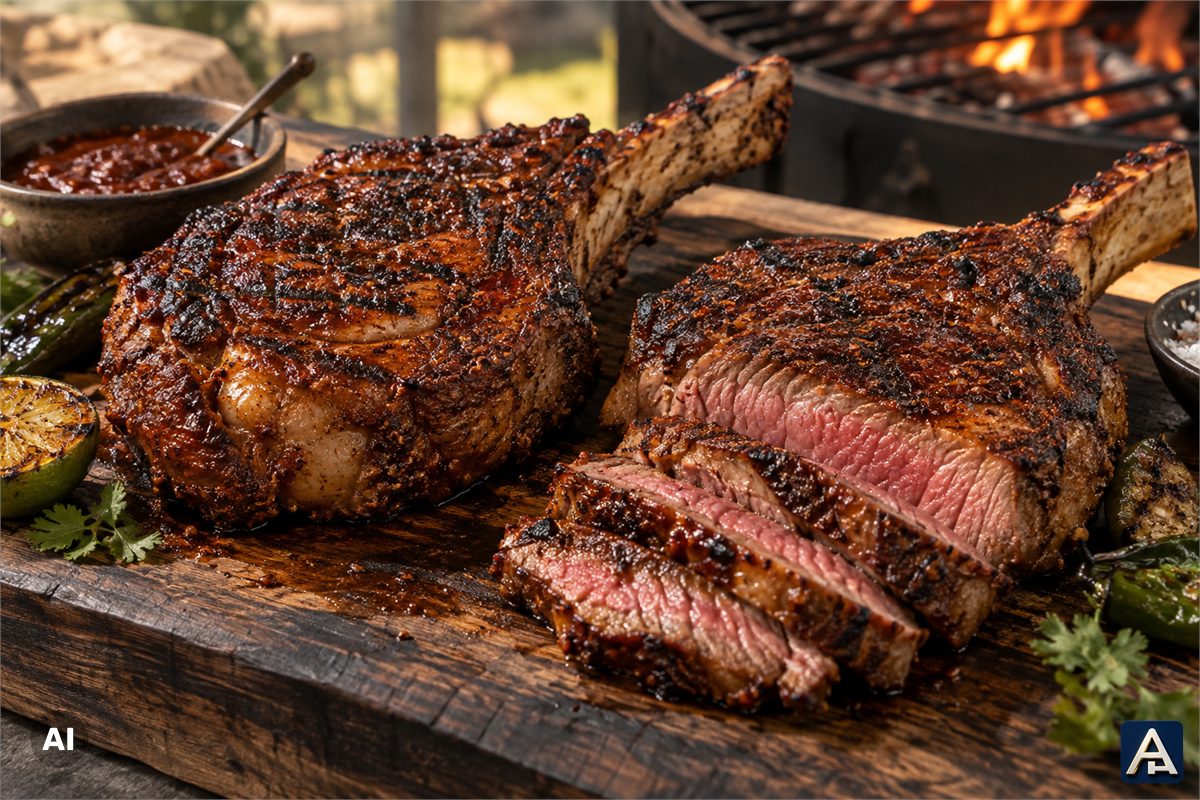 Cowboy Rib-Eye with Spice Paste