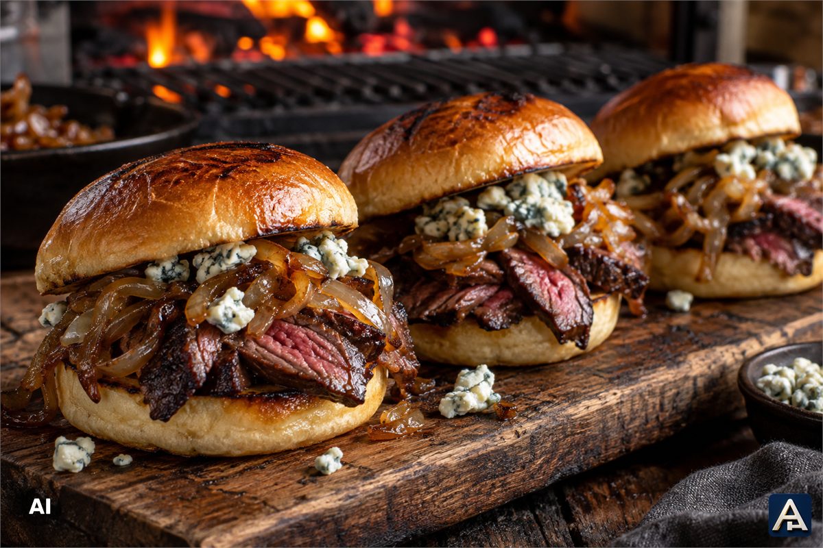 Hanger Steak Sliders
