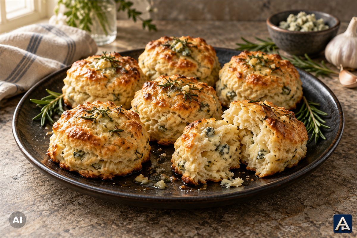 Linda's Blue Cheese and Rosemary Biscuits