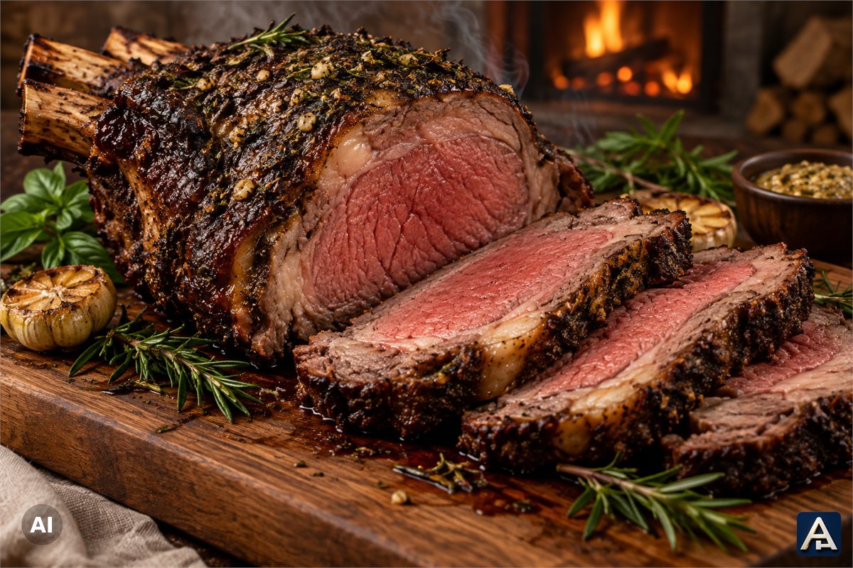 Slow-Smoked Prime Rib Roast