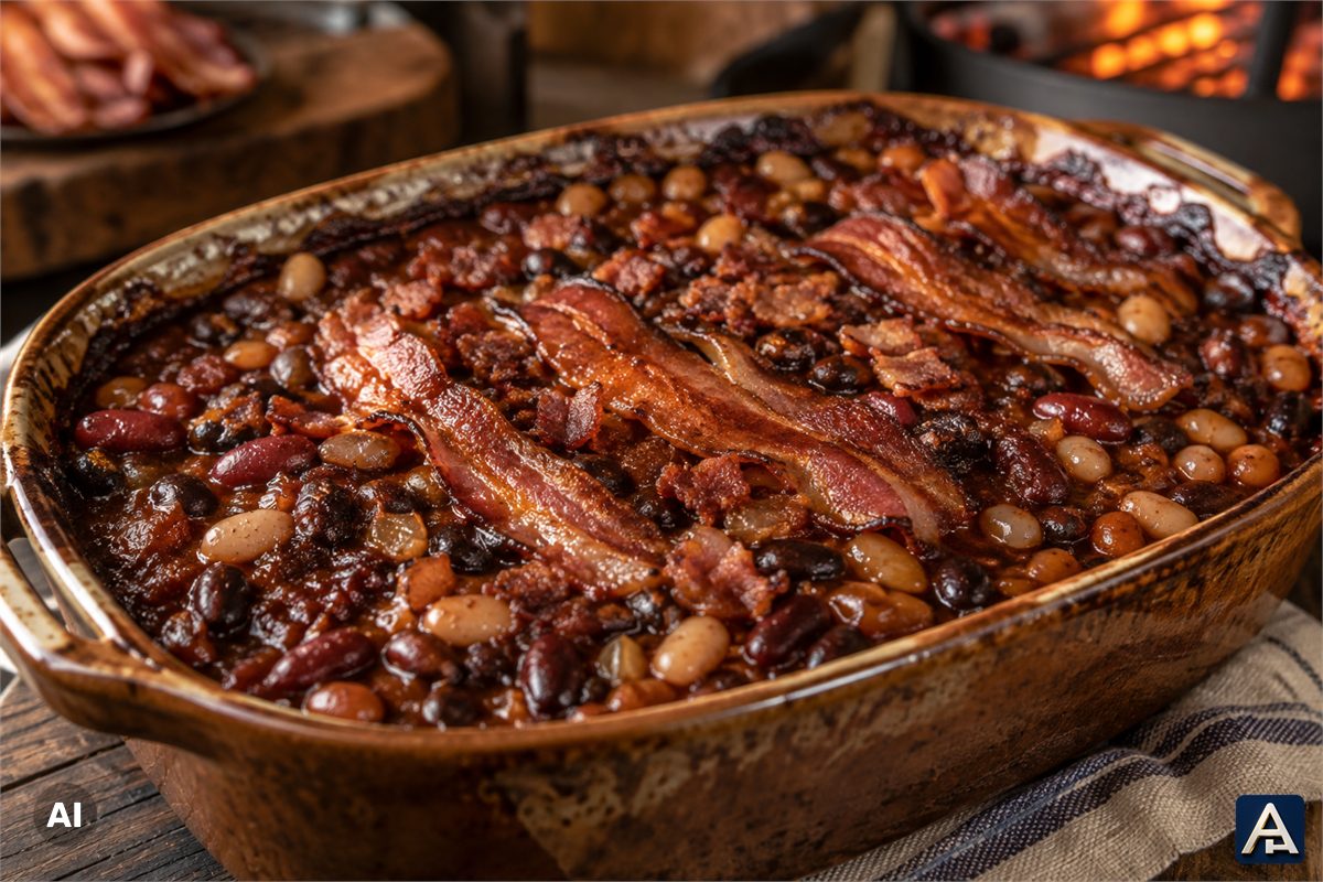 Smoky Baked Beans with Bacon