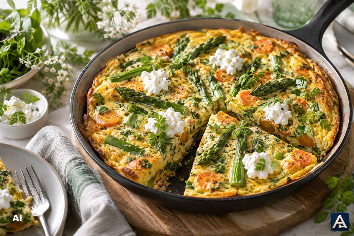 Spring Light Asparagus Frittata