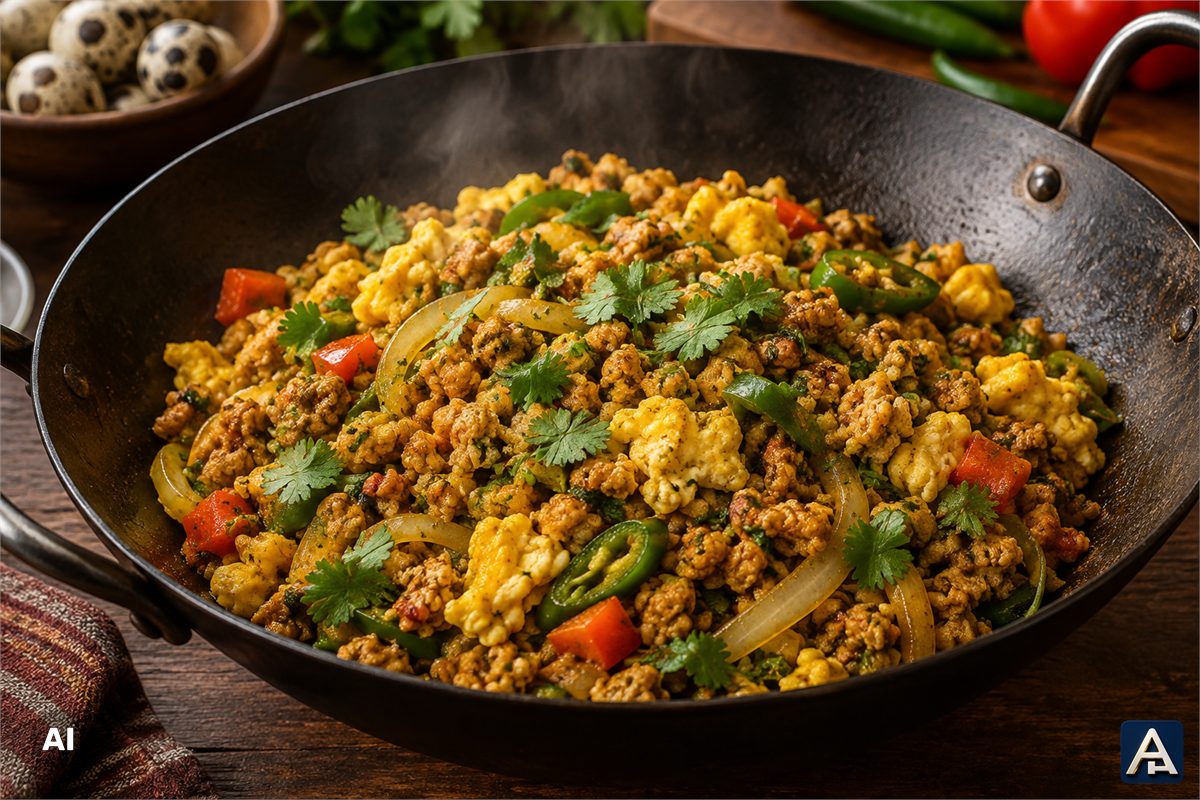 Traditional Asian Egg Minced Chicken