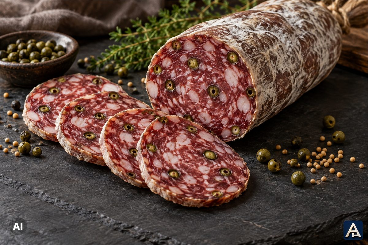 Premium Salami with Whole Peppercorns