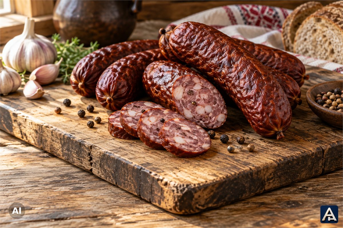 Raw Polish Sausage (Cold Smoked)
