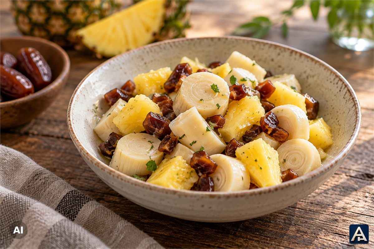 Pineapple Hearts of Palm Salad with Dates
