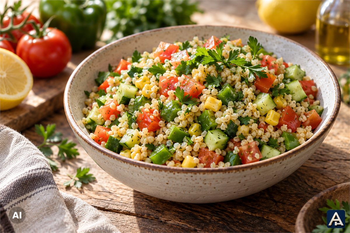 Quick Fuel Salad with Bulgur
