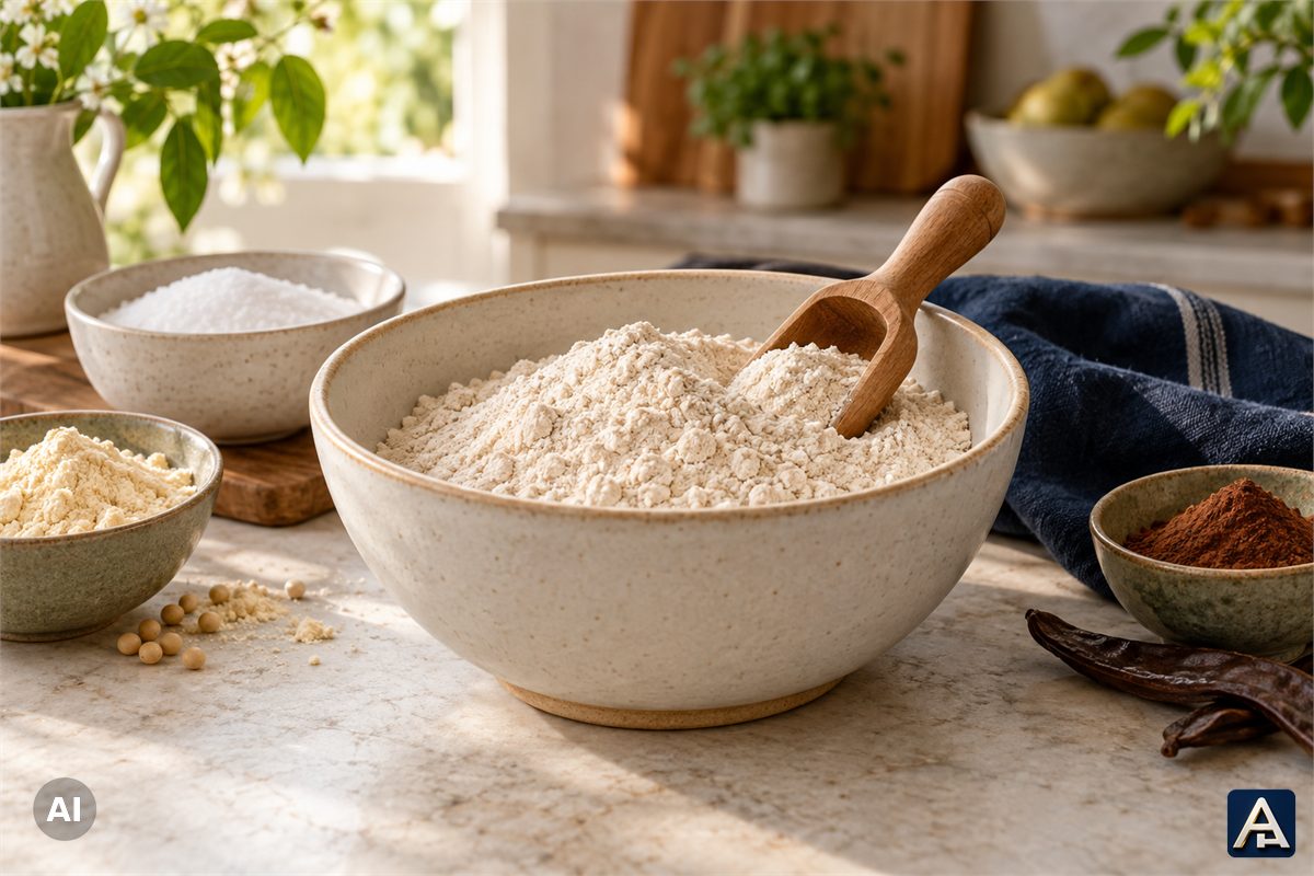Gluten-Free Base Recipe with Xylitol and Soy