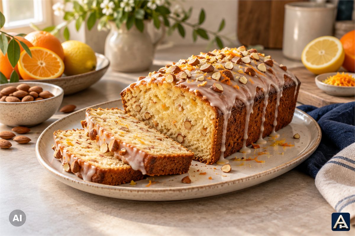 Scandinavian Citrus Bread with Almond