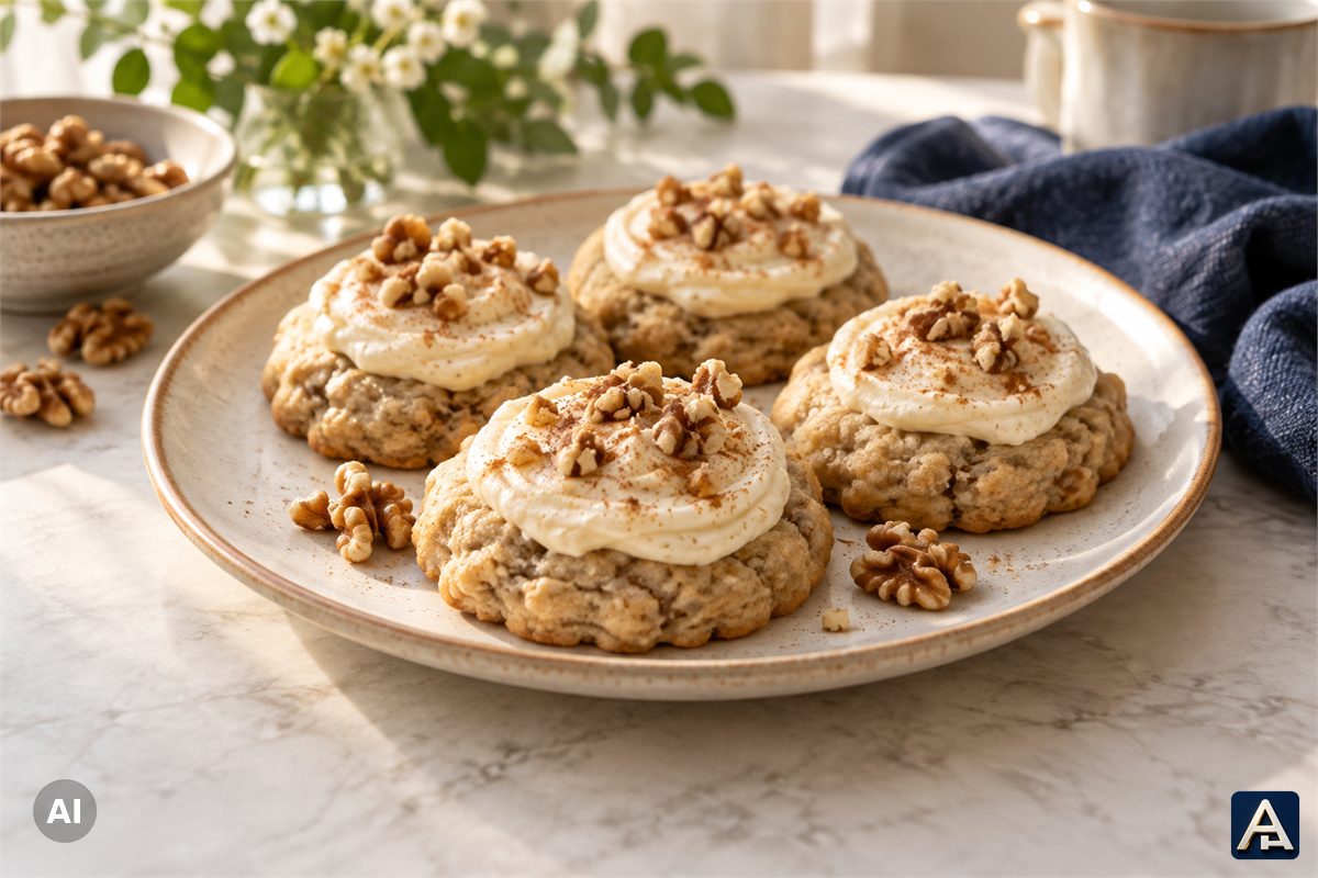Vanilla Cookies with Baby Food and Pecans