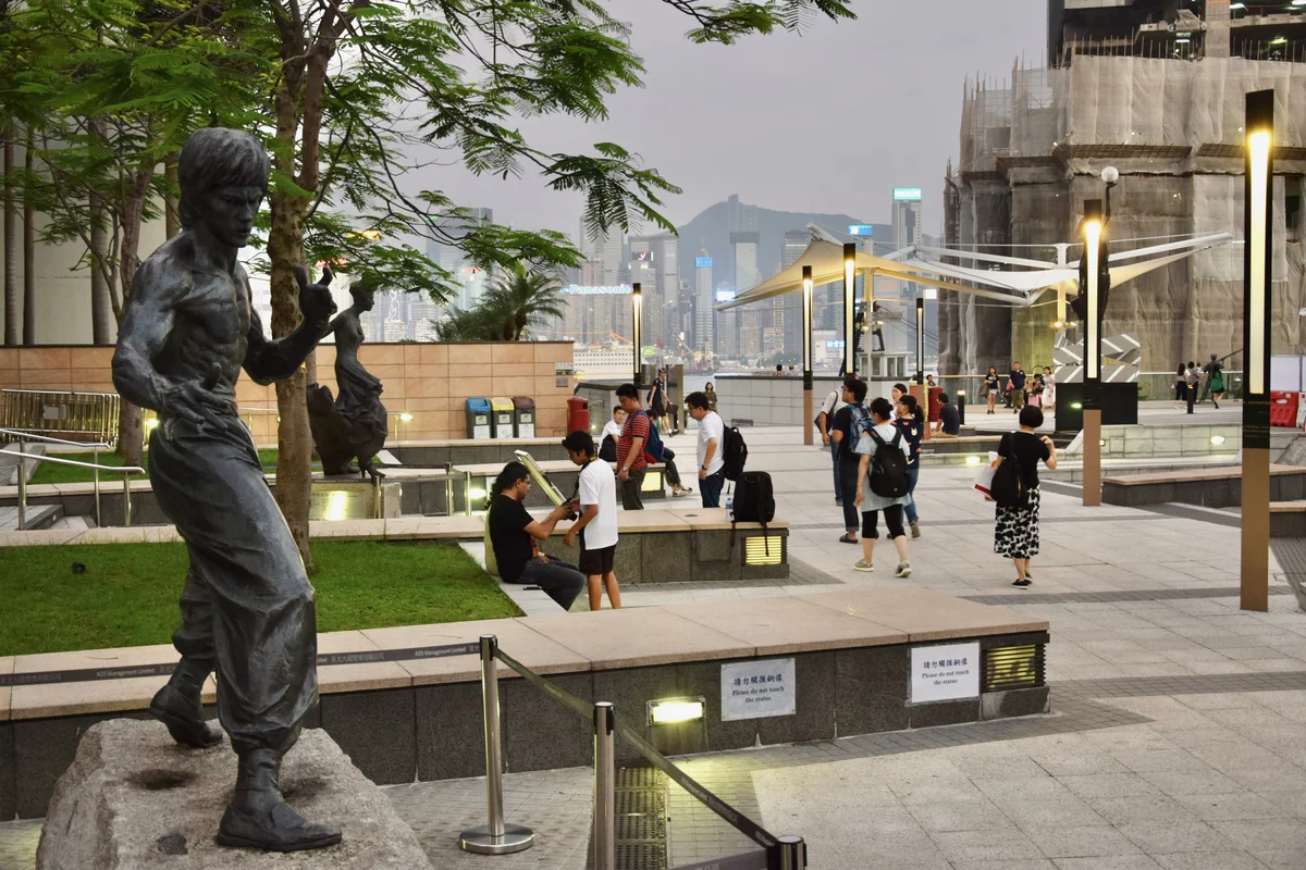 Bruce Lee statue at the Avenue of Stars, Hong Kong