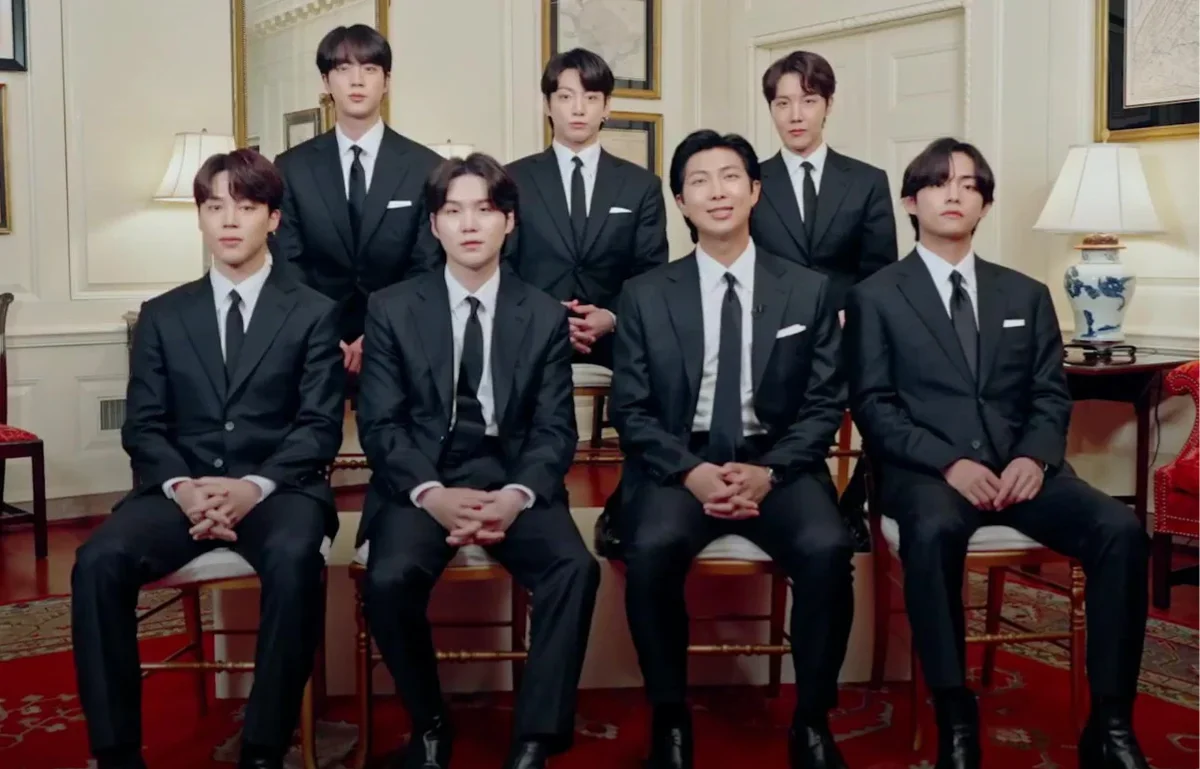 BTS all seven members at the White House in Washington DC, May 2022