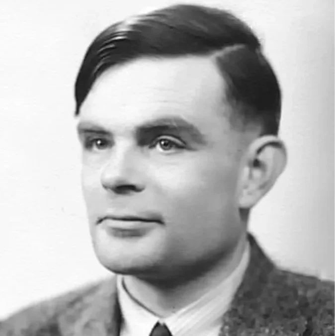 Alan Turing portrait photograph taken in 1951