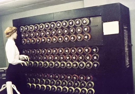 The Bombe machine rebuilt at Bletchley Park Museum