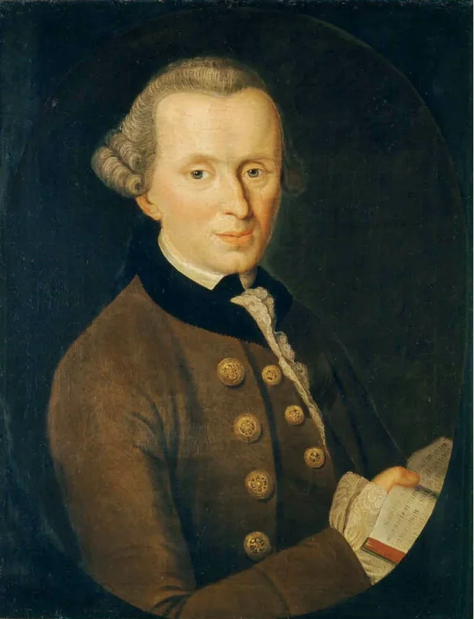 Immanuel Kant portrait painting by Johann Gottlieb Becker