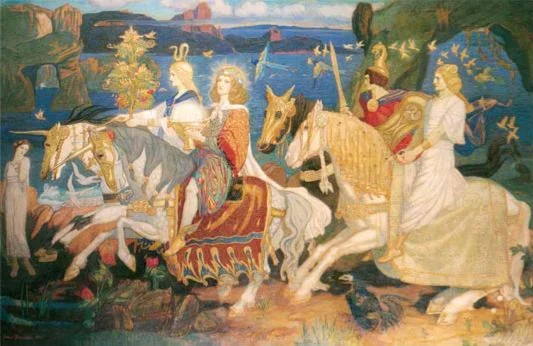Riders of the Sidhe painting by John Duncan 1911