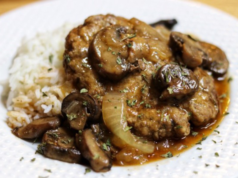 Instant Pot® Salisbury Steak with Onion and Mushroom Gravy